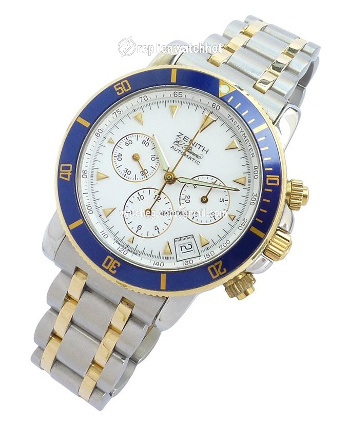Zenith El Primero Mens watch Unisex Automatic Gold Steel 15 53-0470-400 2