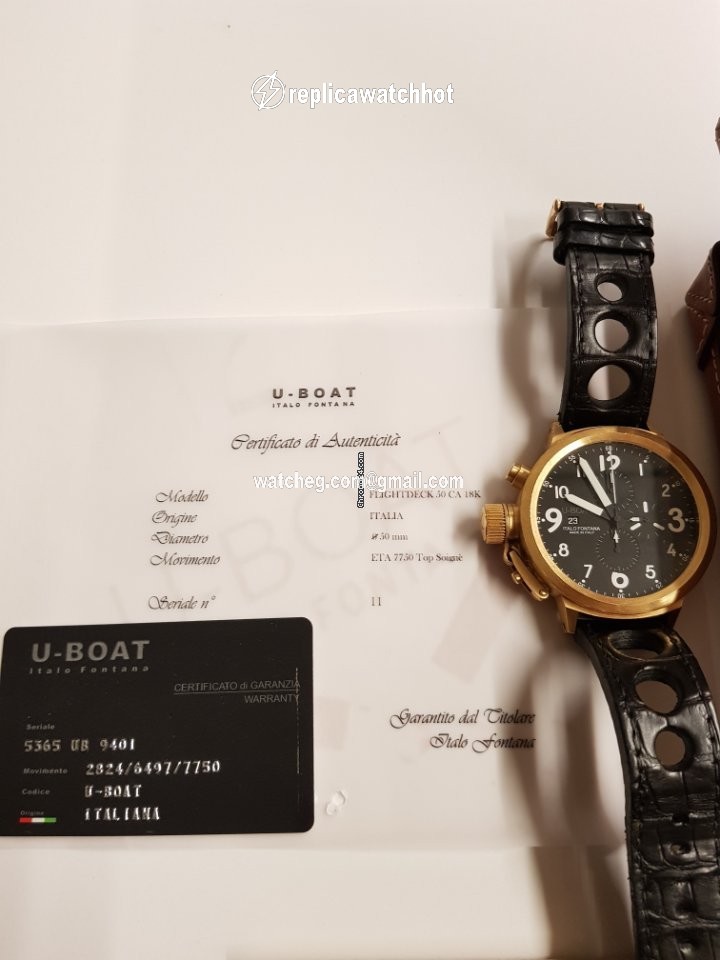 U-Boat Flightdeck Mens watch Unisex Automatic 2824 6497 7750 2