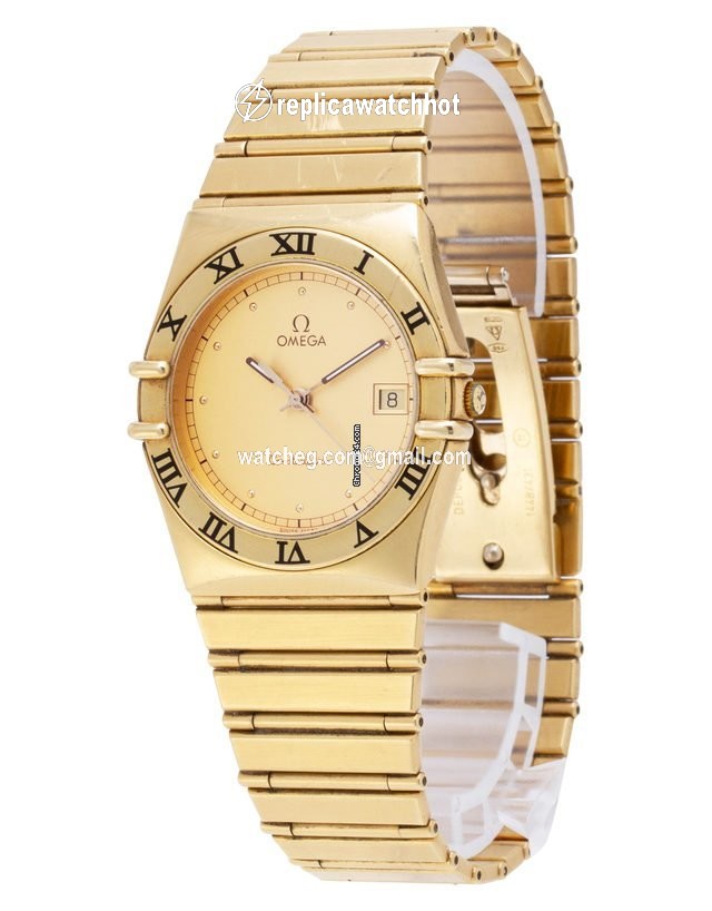 Omega Constellation Mens watch Unisex Quartz Yellow gold 1112.30.00 2