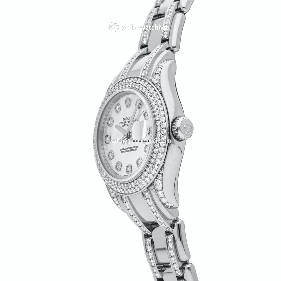 Rolex Lady-Datejust Pearlmaster Womens watch White gold Automatic 80359 2