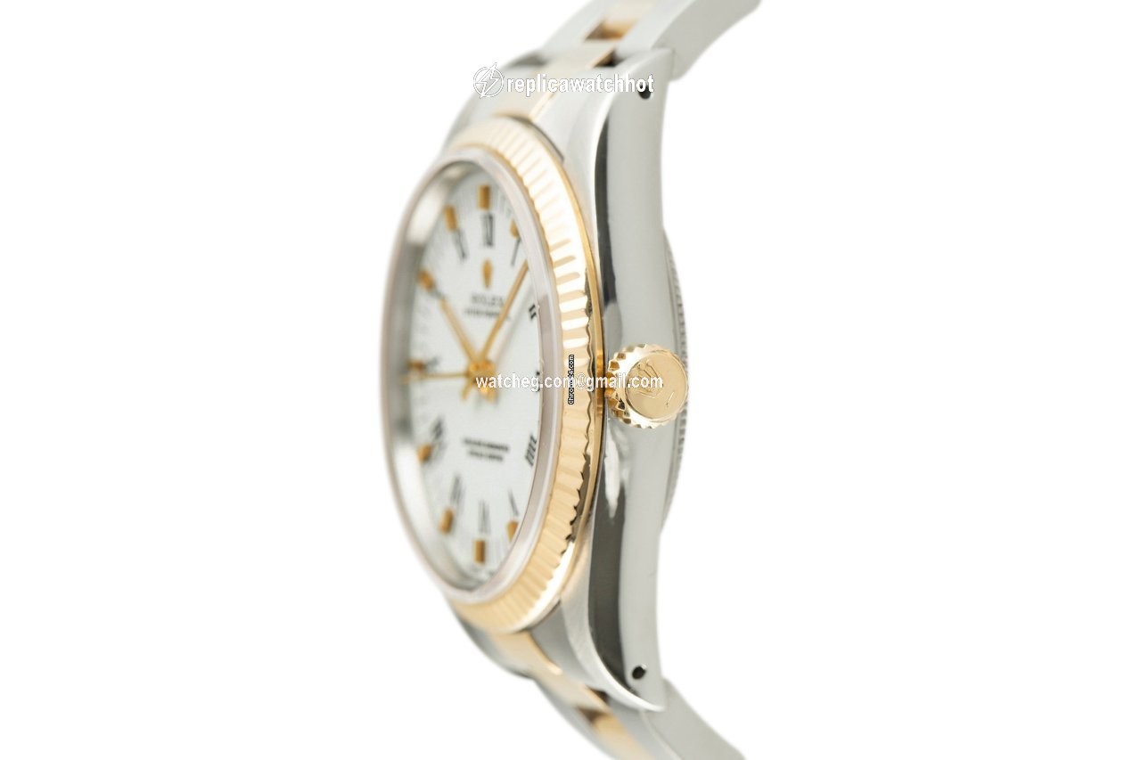 Rolex Oyster Perpetual 34 Mens watch Unisex Gold Steel Automatic 14233 2