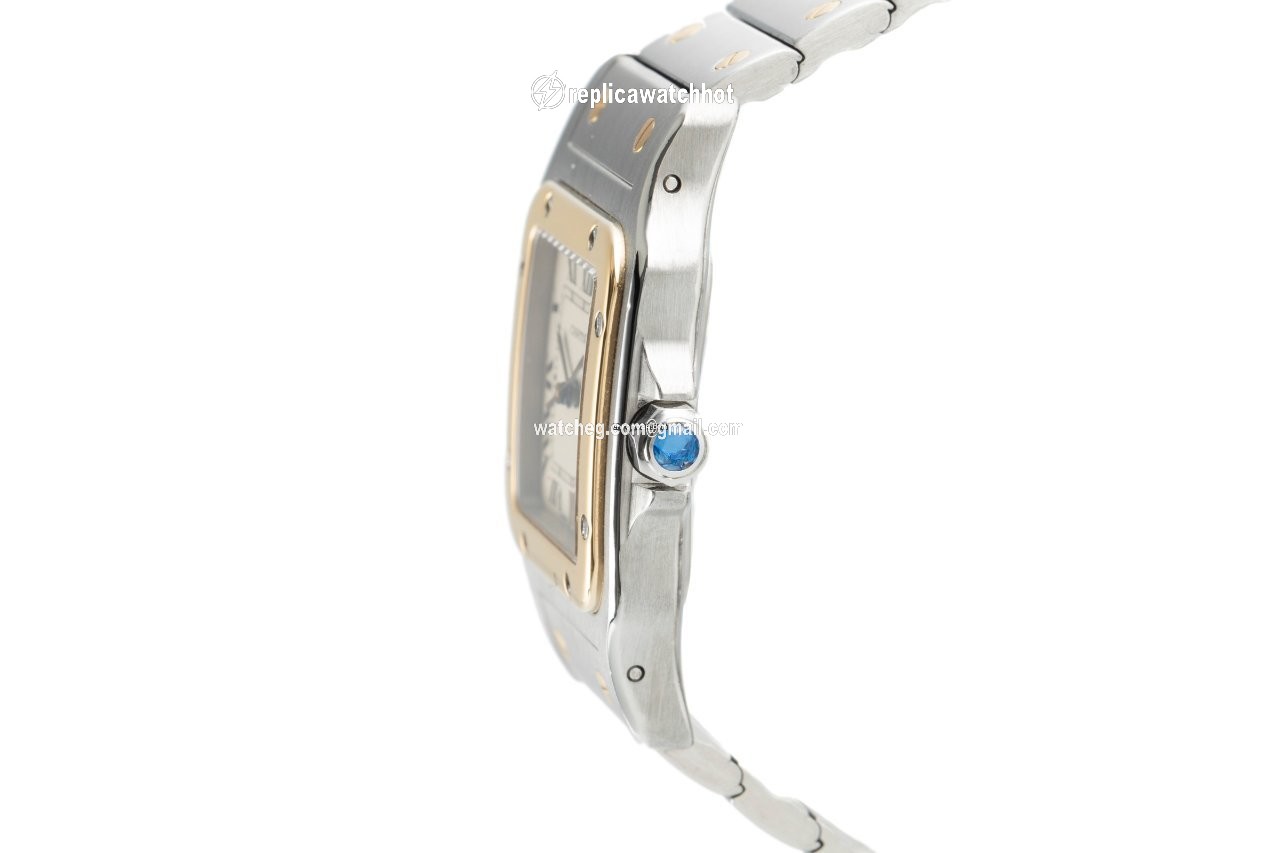 Cartier Santos Galbee Mens watch Unisex Quartz Gold Steel 187901 2