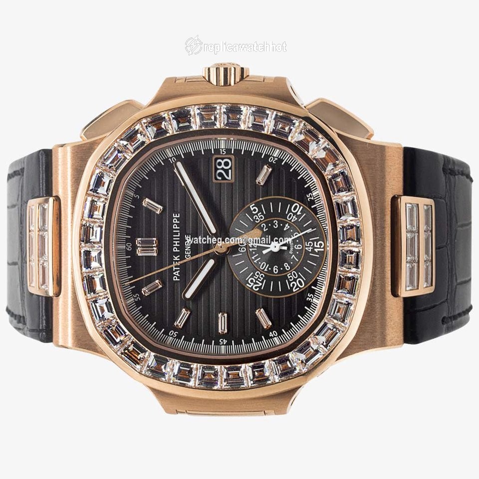 Patek Philippe Nautilus Mens watch Unisex Automatic Rose gold 5980 10R-010 2