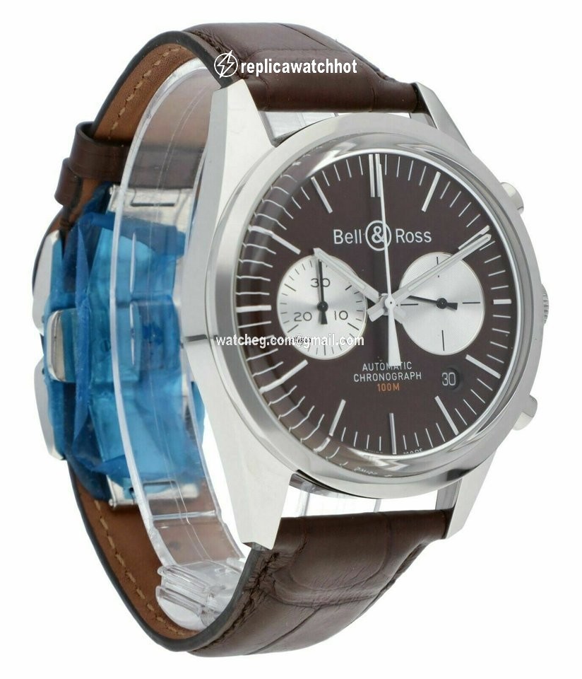 Bell & Ross Vintage Automatic Steel BRG126-BRN-ST SCR 2