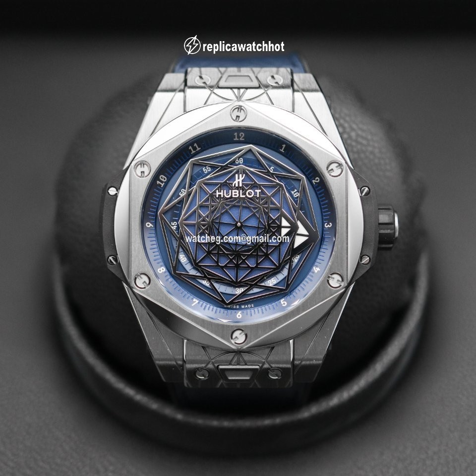 Hublot Big Bang Sang Bleu Mens watch Unisex Automatic Titanium 415.NX.7179.VR.MXM18 2