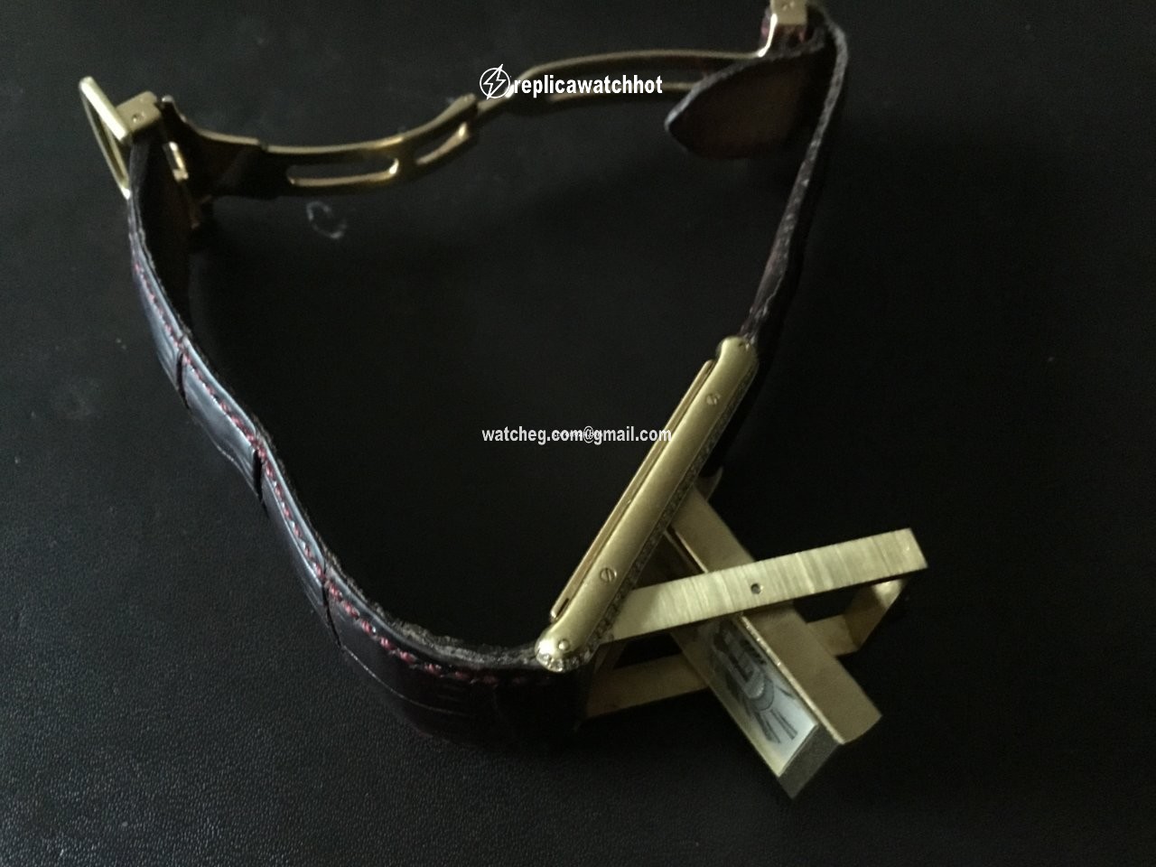 Cartier Mens watch Unisex Quartz Yellow gold 2480 2
