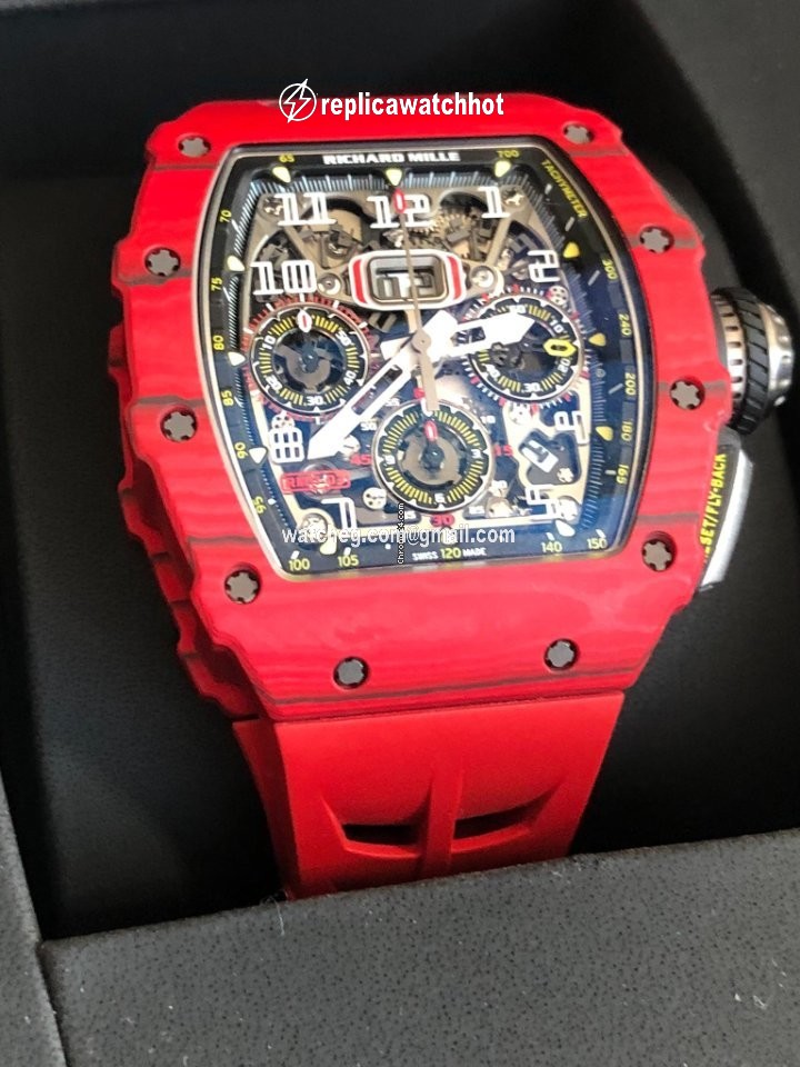 Richard Mille RM 011 Mens watch Unisex Quartz Rm 11-03 Red Quartz 2