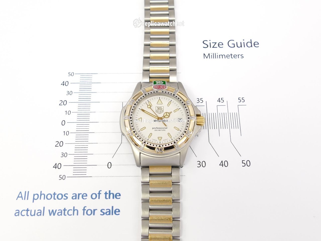 TAG Heuer Mens watch Unisex Quartz Gold Steel WF1220-K0 2