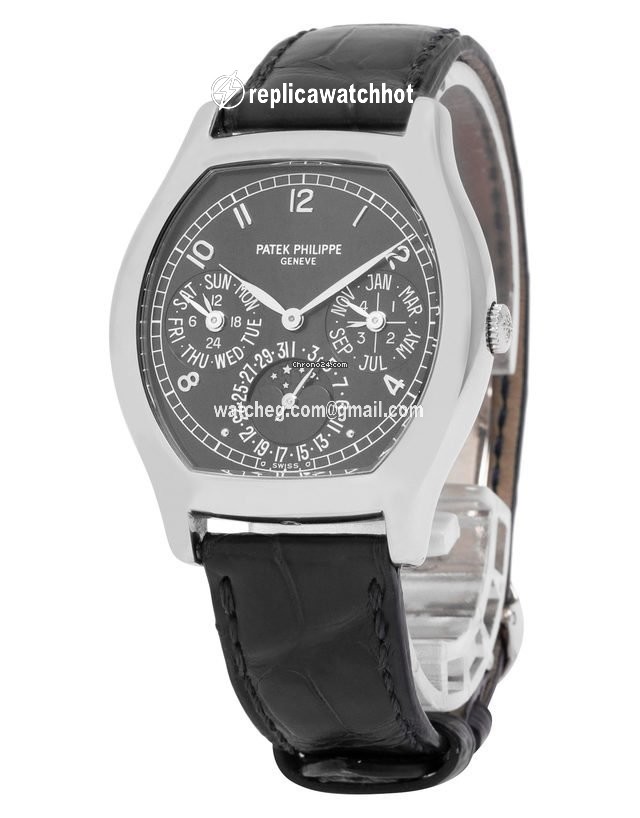 Patek Philippe Perpetual Calendar Mens watch Unisex Automatic White gold 5040G-016 2