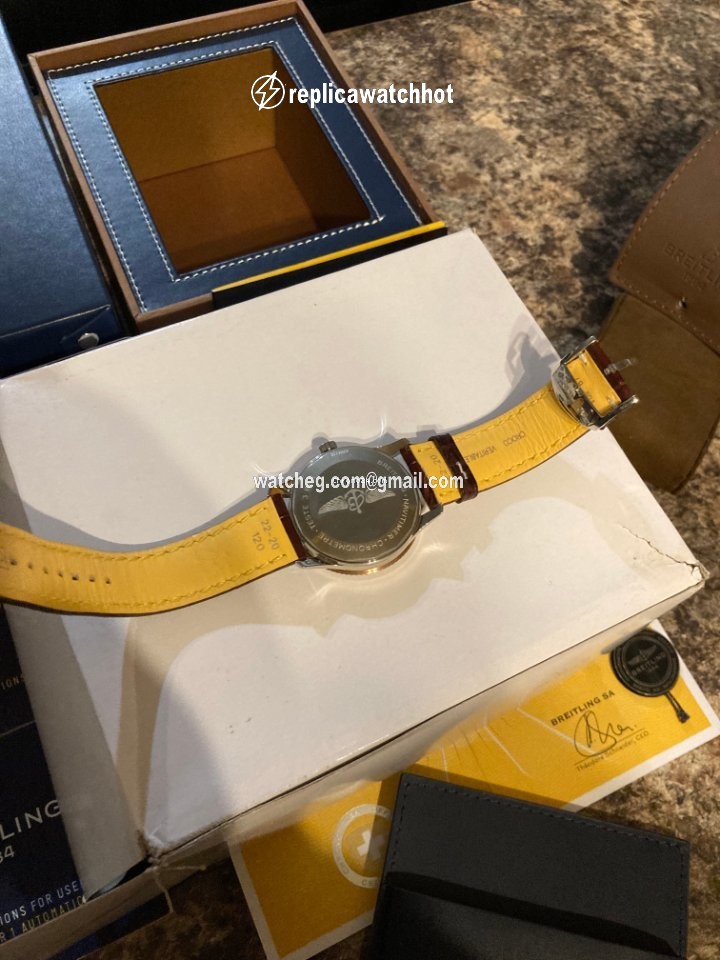 Breitling Navitimer Mens watch Unisex Automatic Gold Steel U17326211G1P1 2