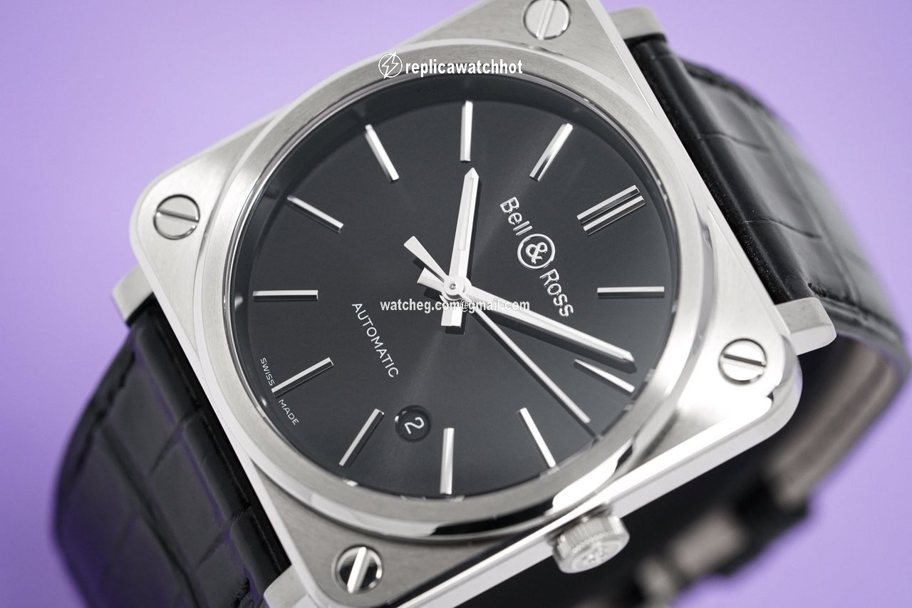 Bell & Ross BR S Automatic Steel BRS92.BLC.ST.SCR 2