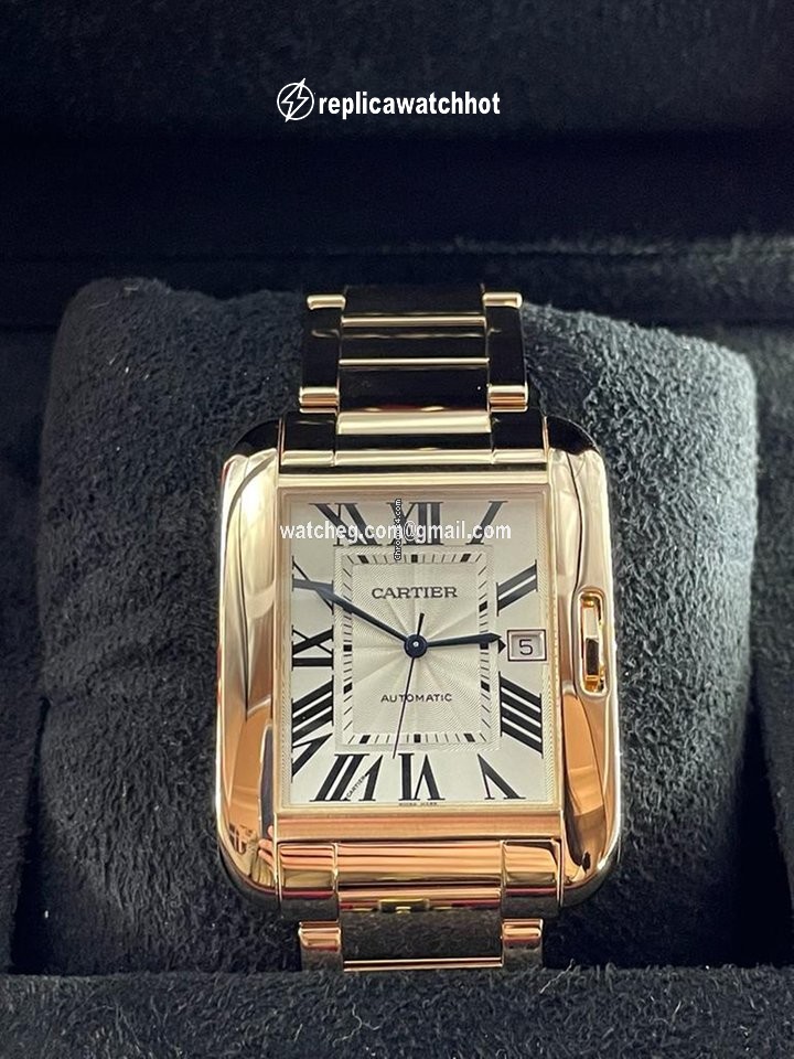 Cartier Tank Anglaise Mens watch Unisex Automatic Rose gold W5310003 2