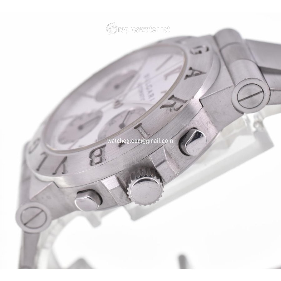 Bulgari Diagono Mens watch Unisex Automatic White gold CHW35G AUTO 2