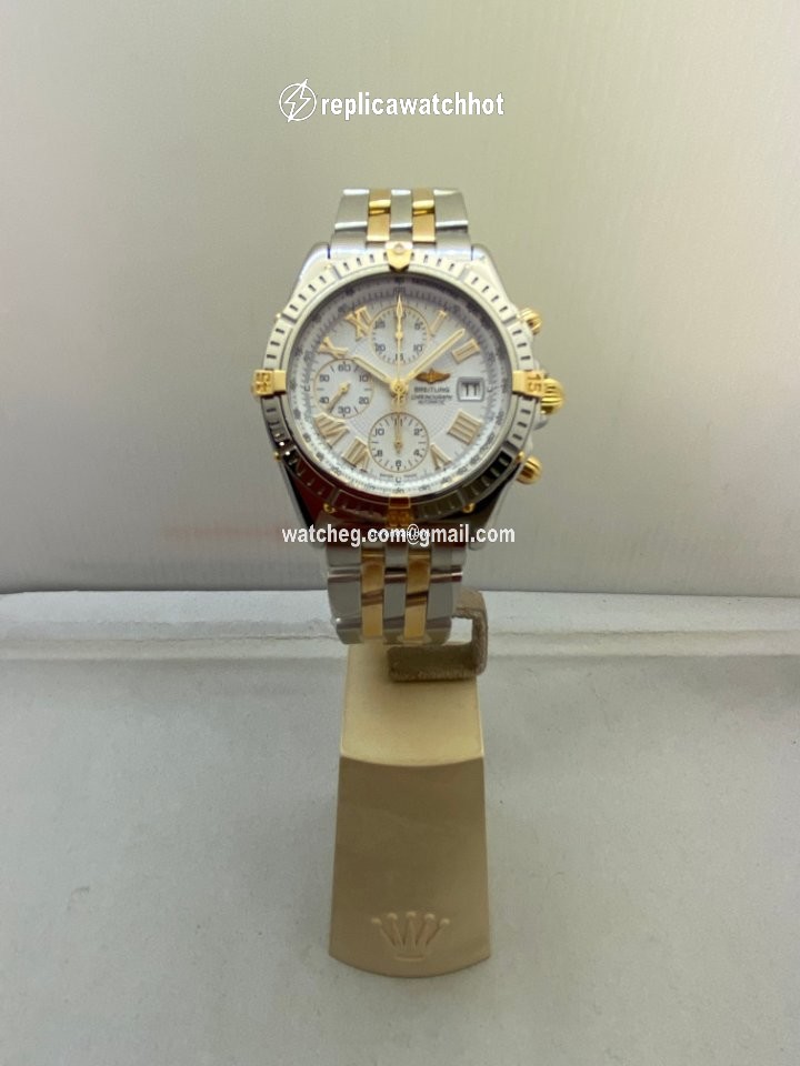 Breitling Crosswind Racing Mens watch Unisex Automatic Gold Steel B13055 2