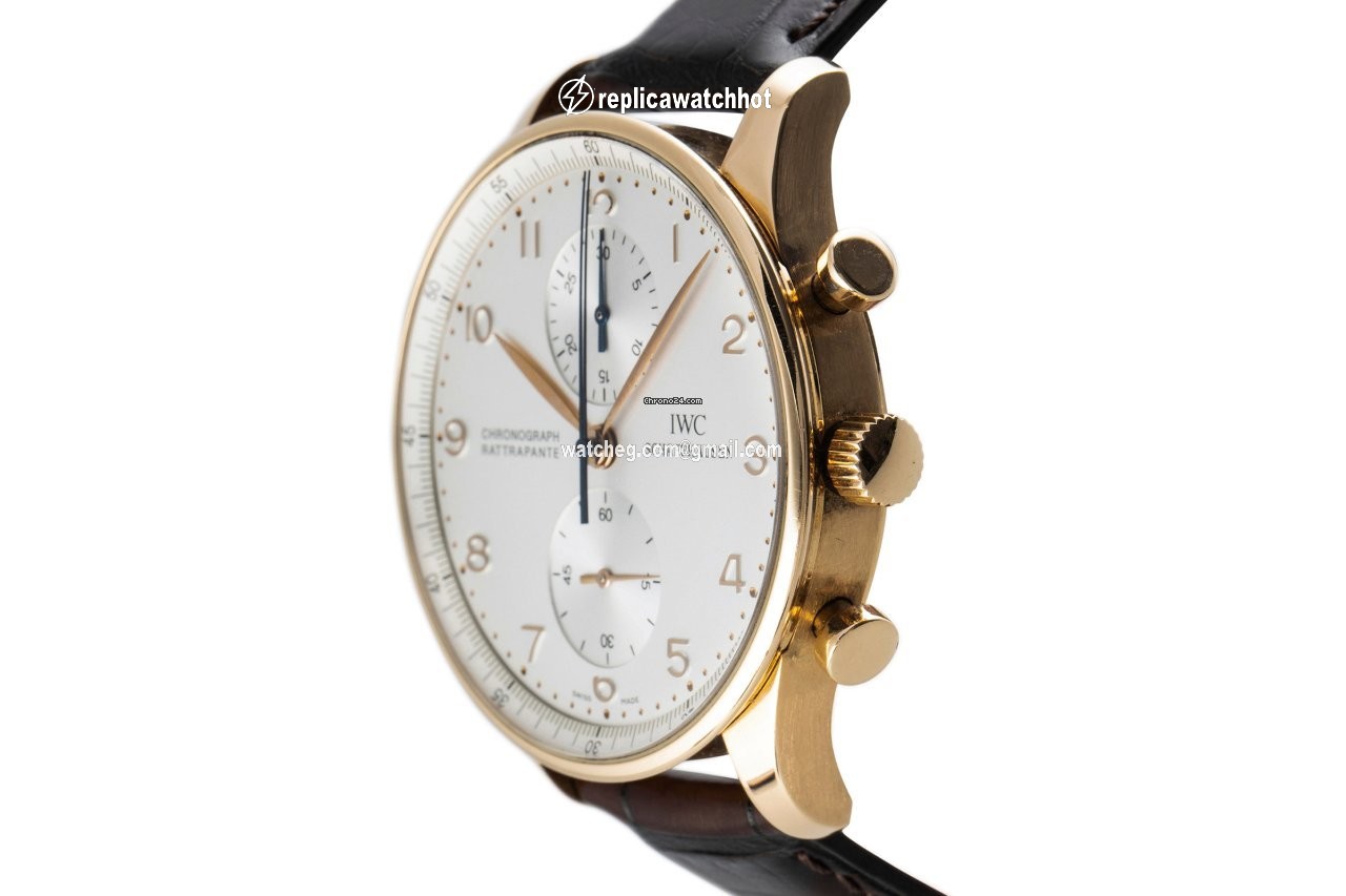 IWC Portuguese Chronograph Mens watch Unisex Manual winding Yellow gold 3712 2