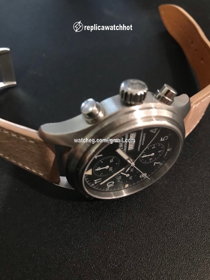 IWC Pilot Double Chronograph Mens watch Unisex Automatic Steel IW371303 2