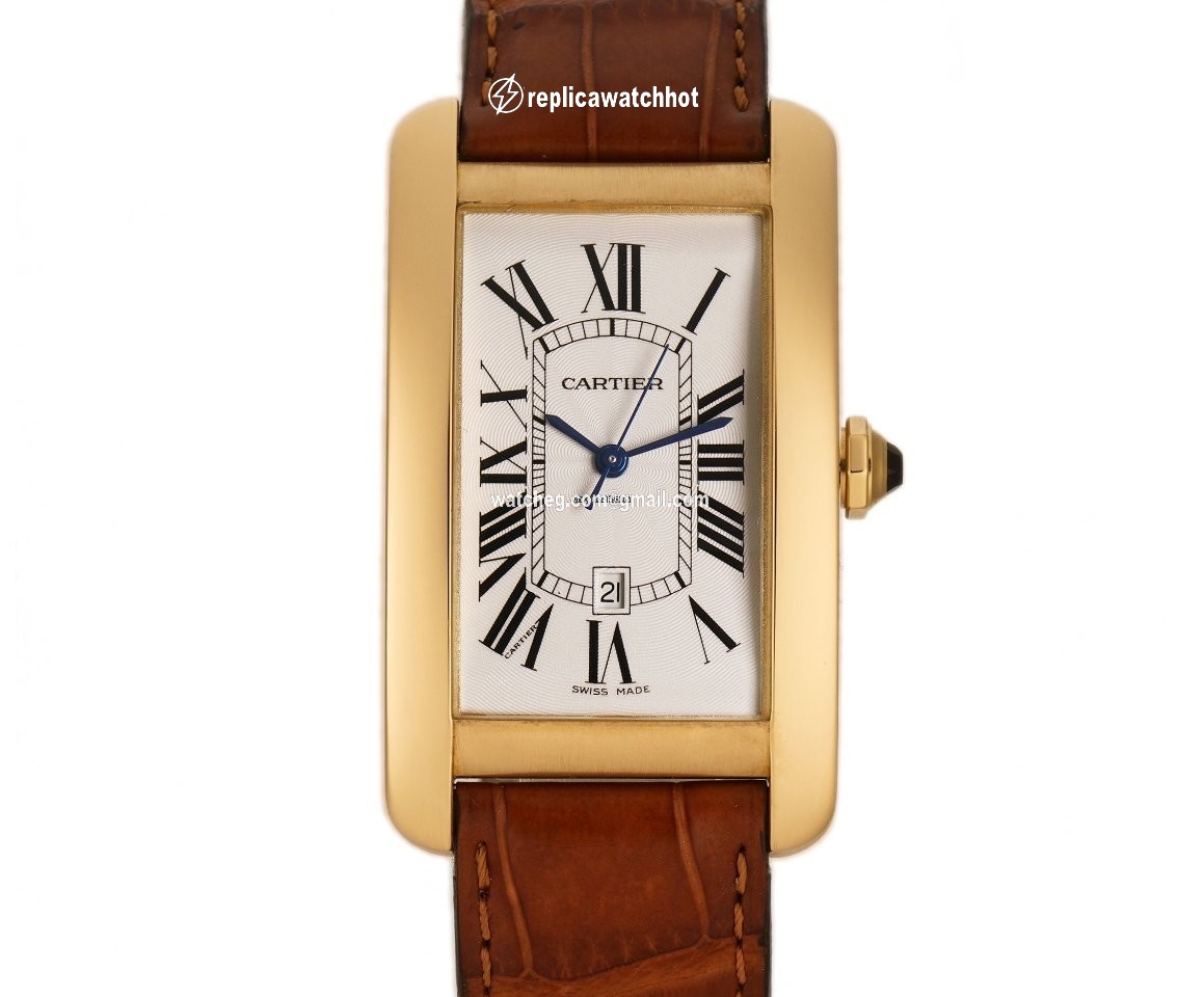 Cartier Tank Americaine Automatic Yellow gold W2603156 2
