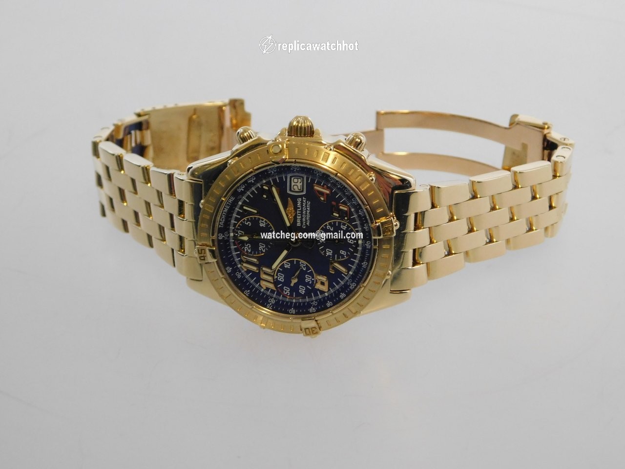Breitling Chronomat Mens watch Unisex Automatic Yellow gold K 13352 2