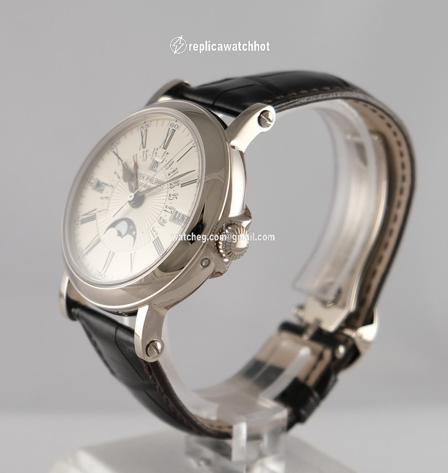 Patek Philippe Perpetual Calendar Mens watch Unisex Automatic White gold 5159 G - 001 2
