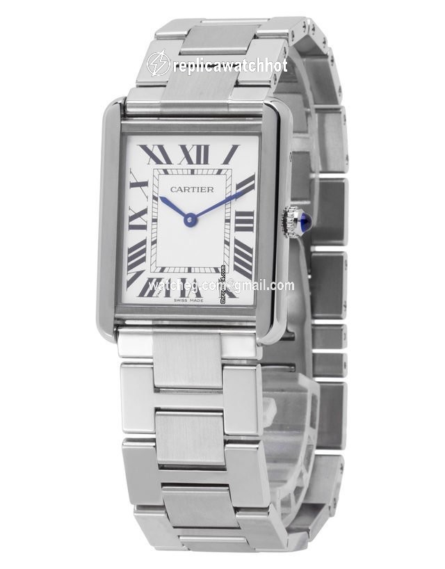 Cartier Tank Solo Mens watch Unisex Quartz Steel W5200014 3169 2