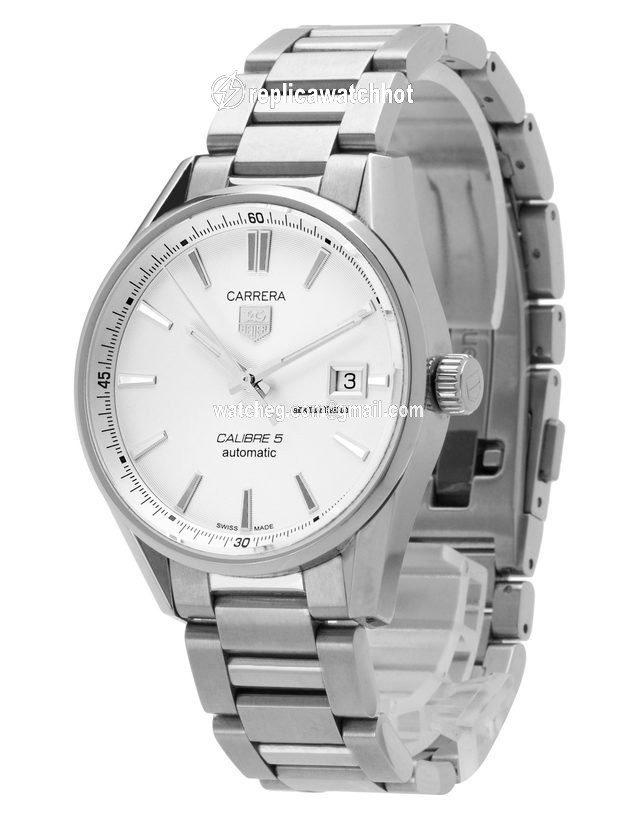 TAG Heuer Carrera Calibre 5 Mens watch Unisex Automatic Steel WAR211B.BA0782 2