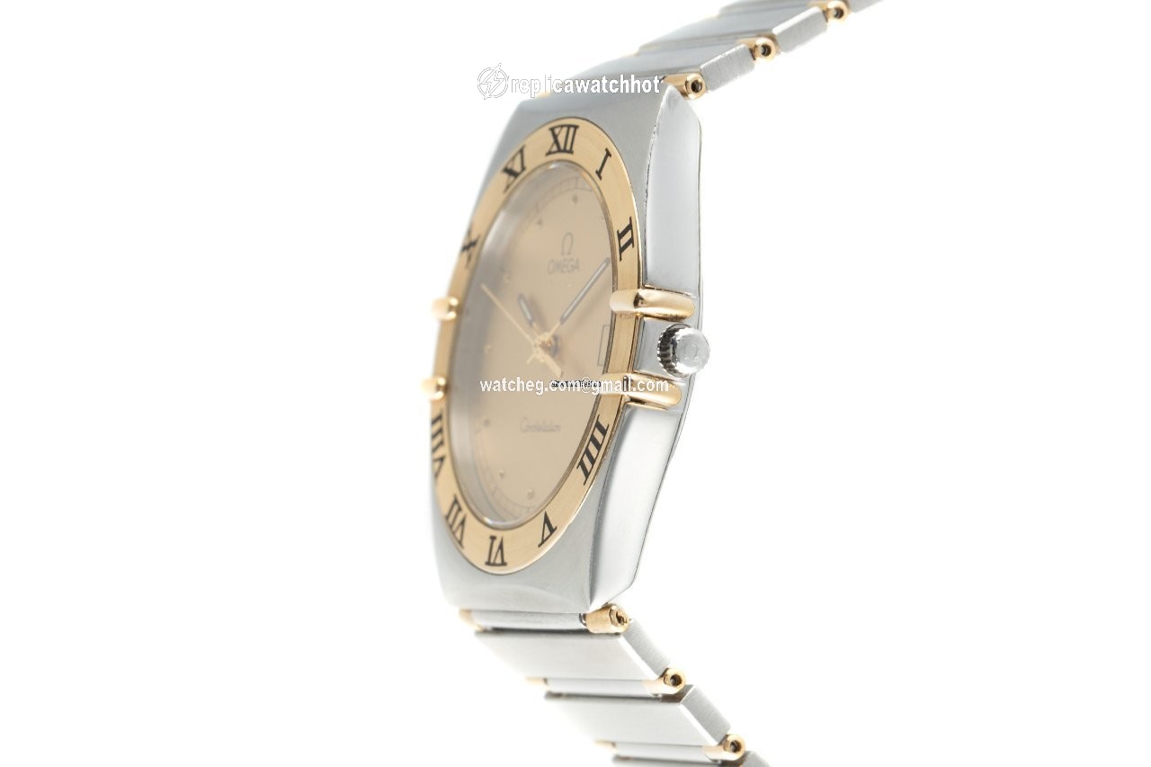 Omega Constellation Day-Date Mens watch Unisex Quartz Gold Steel 396.1070.1 2