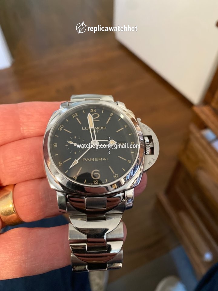 Panerai Luminor 1950 3 Days GMT Automatic Mens watch Unisex Automatic Steel PAM 00531 2