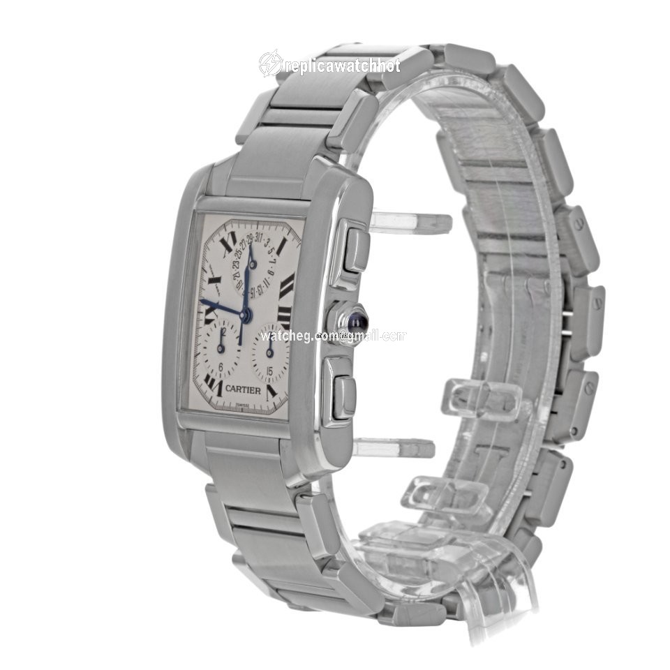 Cartier Tank Francaise Mens watch Unisex Quartz Steel W51001Q3  2303 2