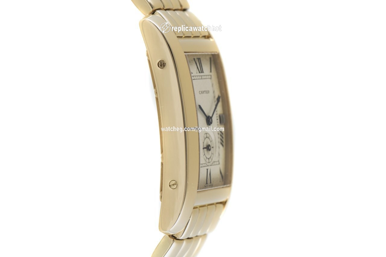 Cartier Tank Americaine Mens watch Unisex Quartz Yellow gold 1716 2
