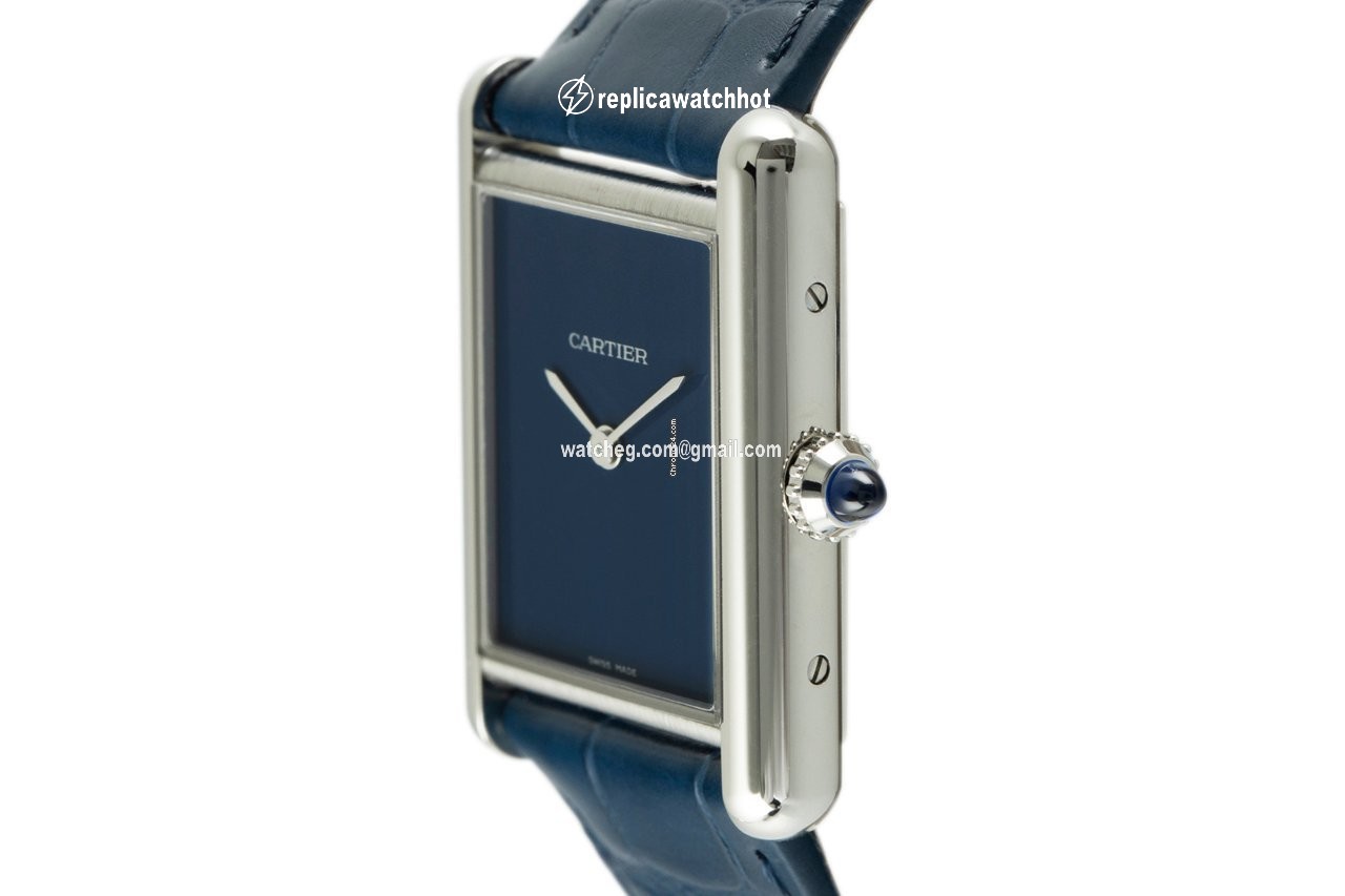Cartier Tank Mens watch Unisex Quartz Steel WSTA0055 2