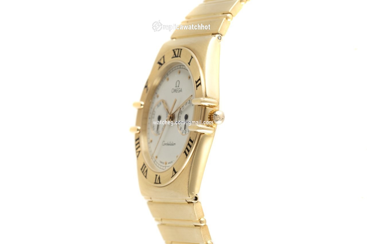 Omega Constellation Day-Date Mens watch Unisex Quartz Yellow gold 1102.30.00 2