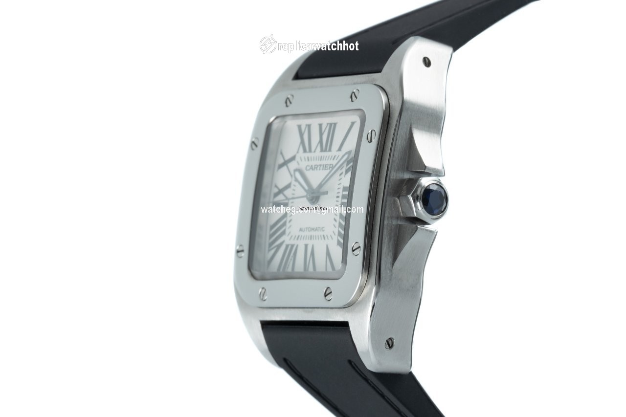 Cartier Santos 100 Mens watch Unisex Automatic Steel 2878 2