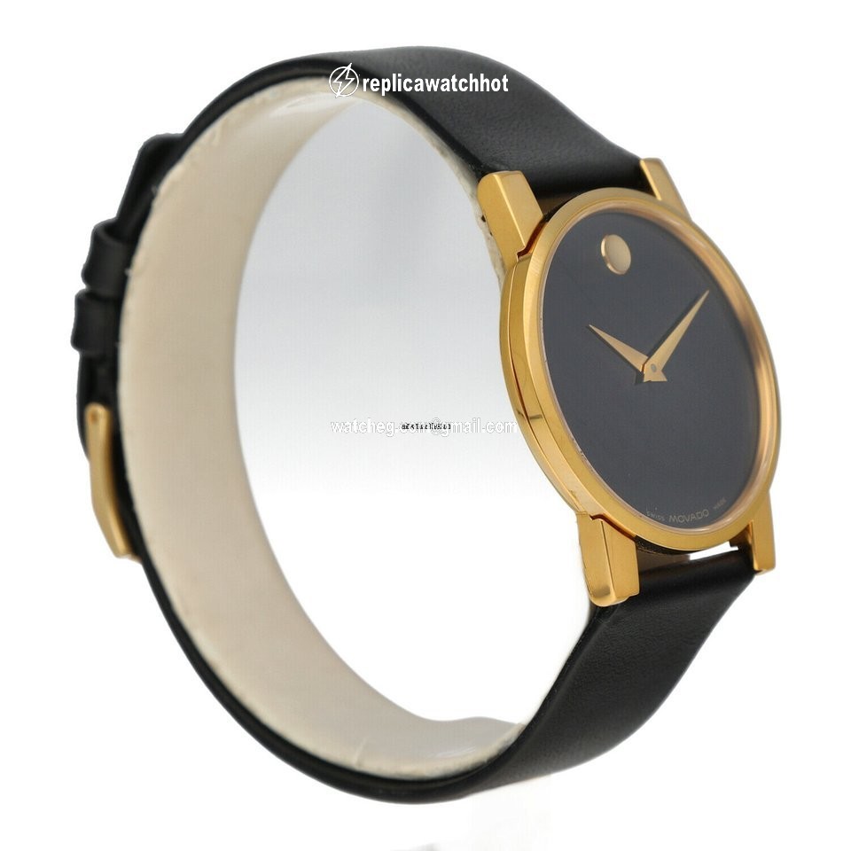 Movado Museum Mens watch Unisex Quartz Gold Steel 87.G4.875 2