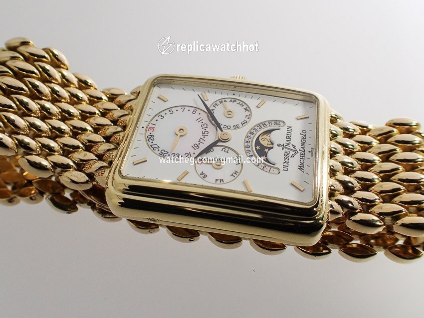 Ulysse Nardin Michelangelo Mens watch Unisex Automatic Yellow gold 161-42 2