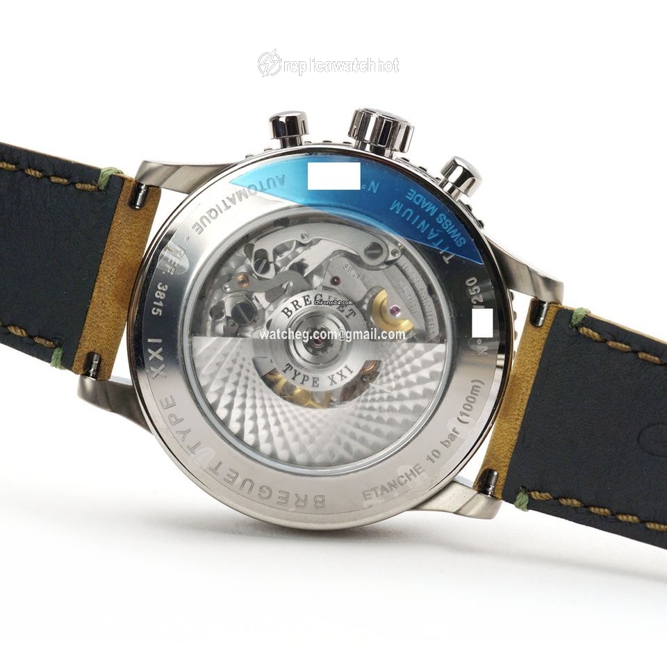 Breguet Type XX - XXI - XXII Mens watch Unisex Automatic Titanium 3815TI HM 3ZU 2