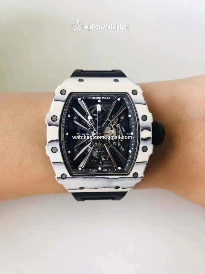 Richard Mille Mens watch Unisex Automatic Carbon Richard Mille RM 12-01 Tourbillon Quartz Tpt 2