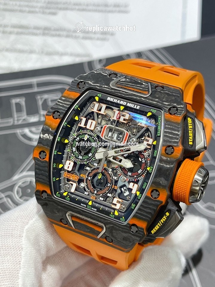 Richard Mille RM 011 Mens watch Unisex Automatic Carbon Richard Mille RM 11-03 McLaren 2