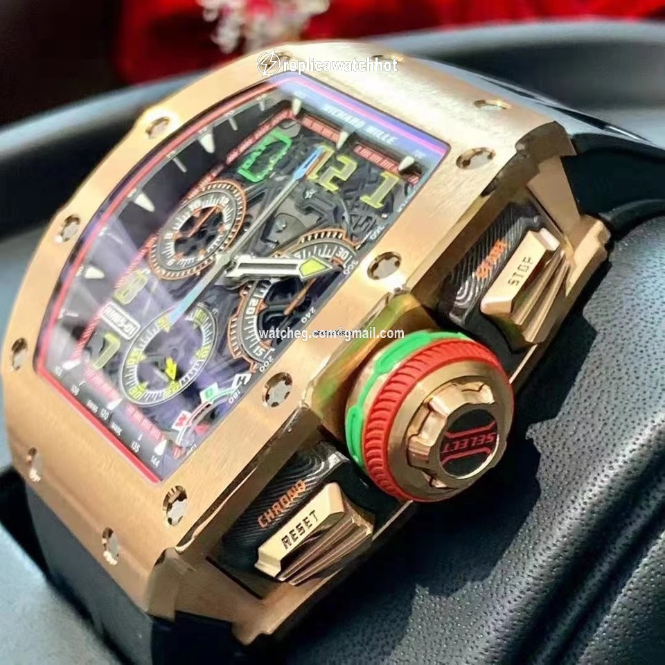 Richard Mille Mens watch Unisex Automatic Carbon Richard Mille RM65-01 Rose Gold 2