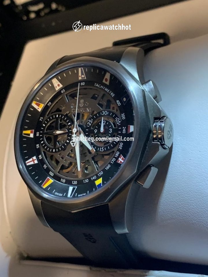 Corum Admirals Cup Mens watch Unisex Automatic Titanium 404.100.04 F371 AN10 2