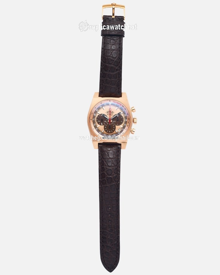 Zenith El Primero New Vintage 1969 Mens watch Unisex Automatic Rose gold 18.1969.469 2