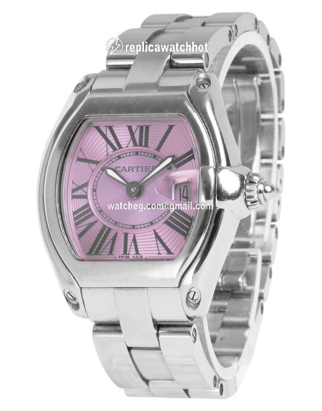 Cartier Roadster Mens watch Unisex Quartz Steel W62017V3 2675 2