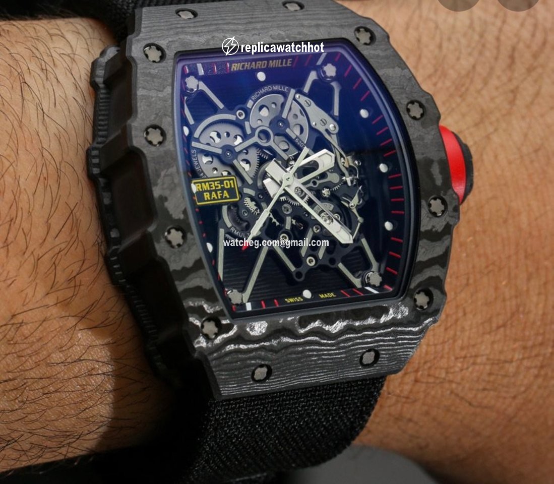 Richard Mille RM 035 Mens watch Unisex Manual winding Carbon RM35-01 2