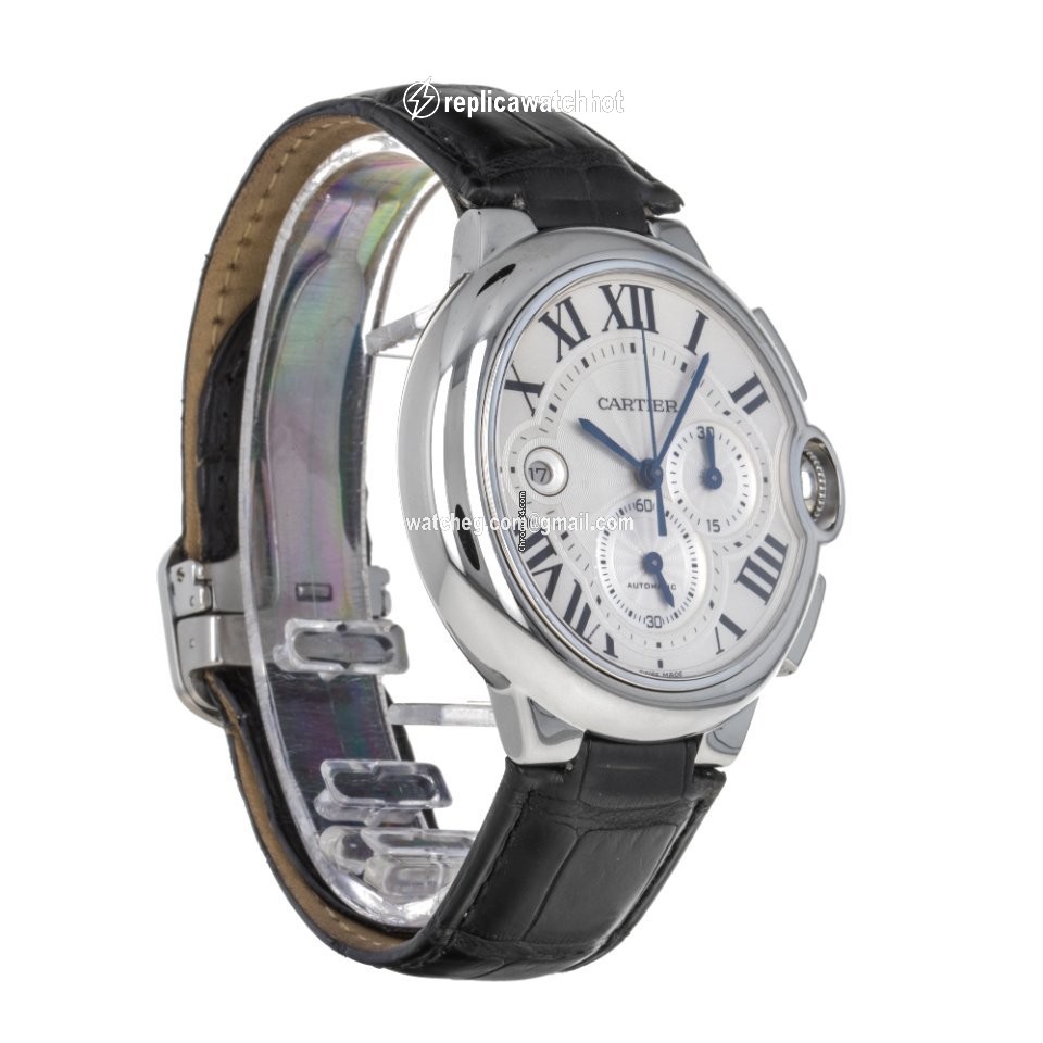 Cartier Ballon Bleu 44mm Mens watch Unisex Automatic Steel W6920003  3109 2