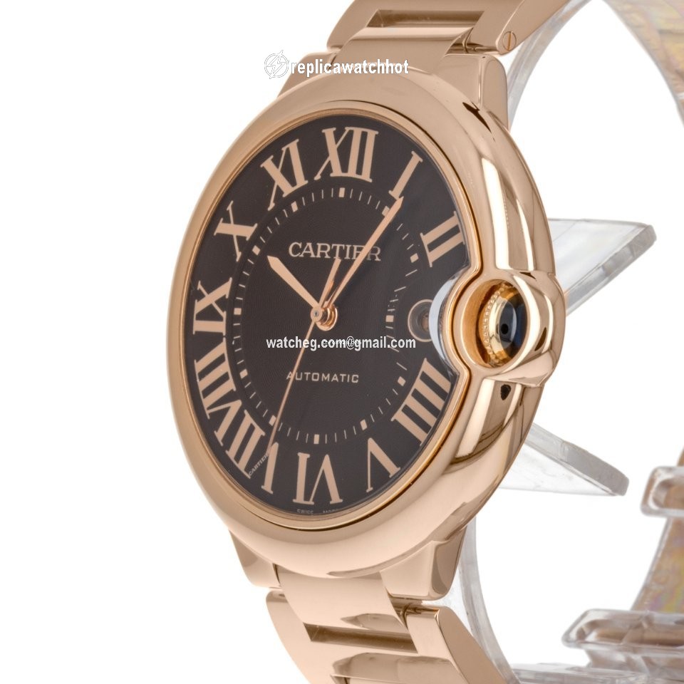 Cartier Ballon Bleu 42mm Mens watch Unisex Automatic Rose gold W6920036  2999 2