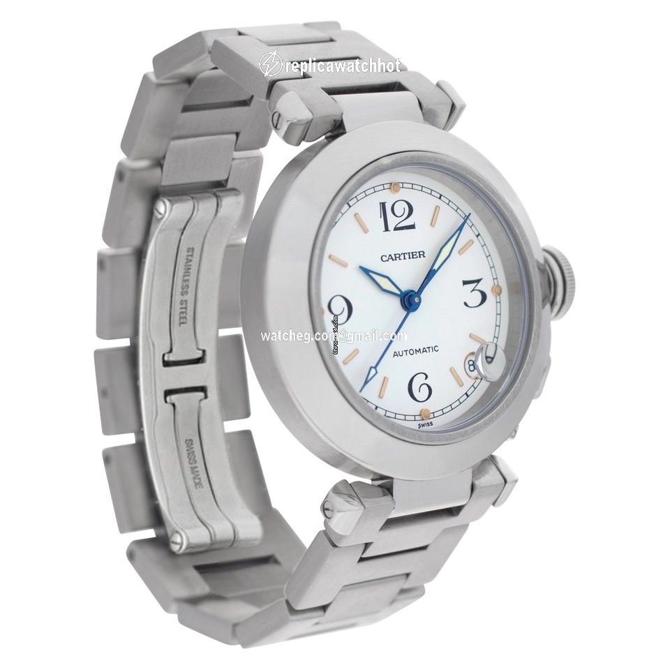 Cartier Pasha C Mens watch Unisex Automatic Steel W31015M7 2