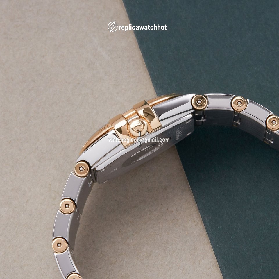 Omega Constellation Quartz Womens watch Quartz Gold Steel 123.20.24.60.05.002 2