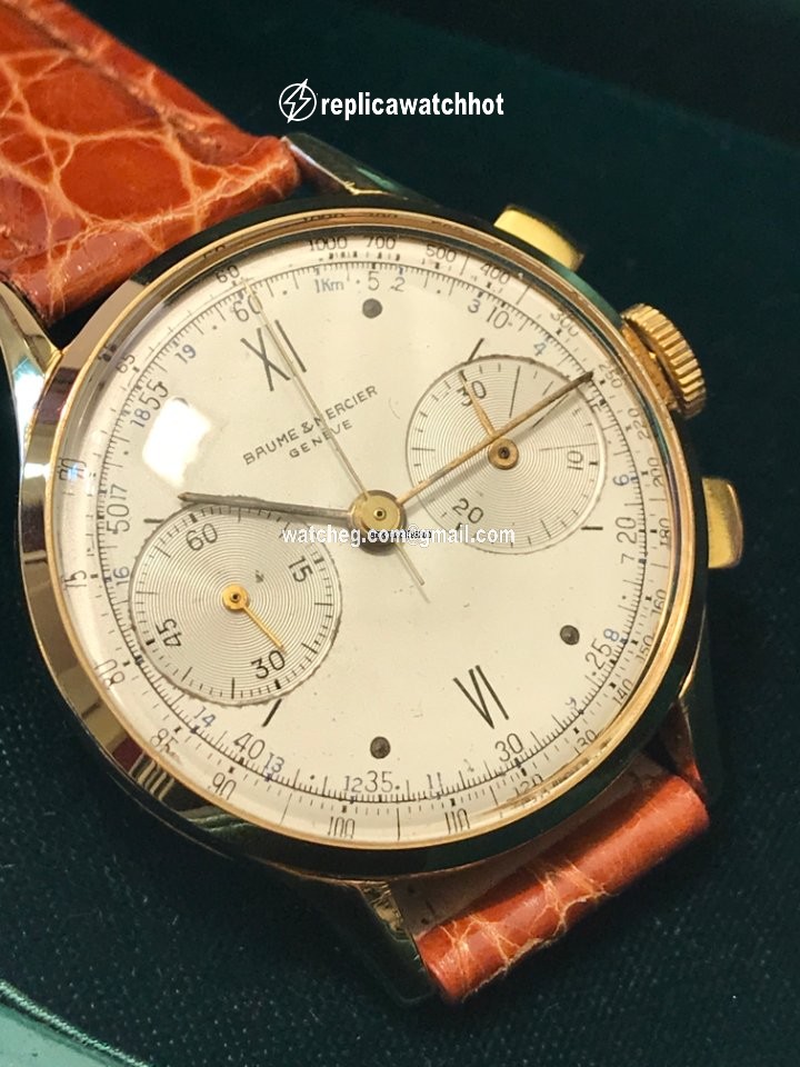 Baume & Mercier Mens watch Unisex Manual winding Yellow gold Baume & mercier chrono 2
