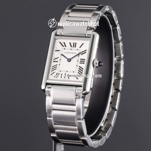 Cartier Tank Mens watch Unisex Quartz Steel WSTA0052 2