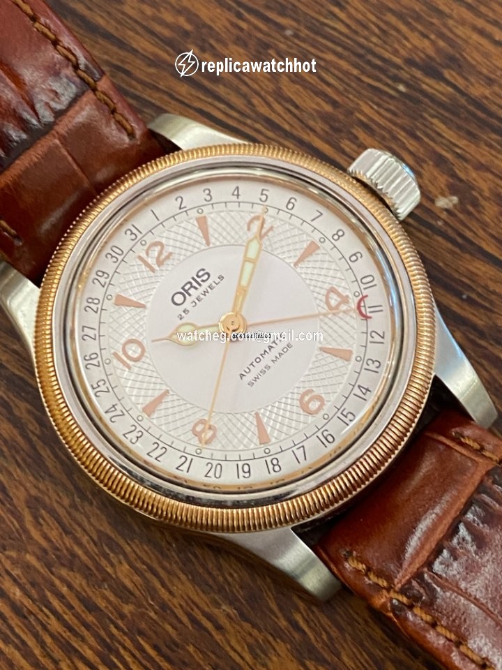 Oris Big Crown Pointer Date Mens watch Unisex Automatic Gold Steel 7543 2