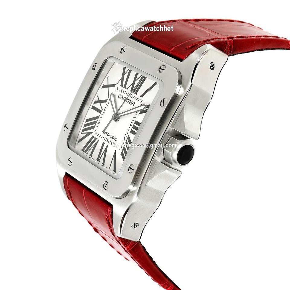 Cartier Santos 100 Mens watch Unisex Automatic Steel 100 W20073X8 2